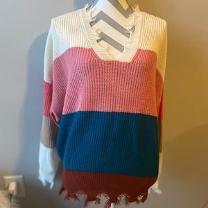 Colorblock sweater